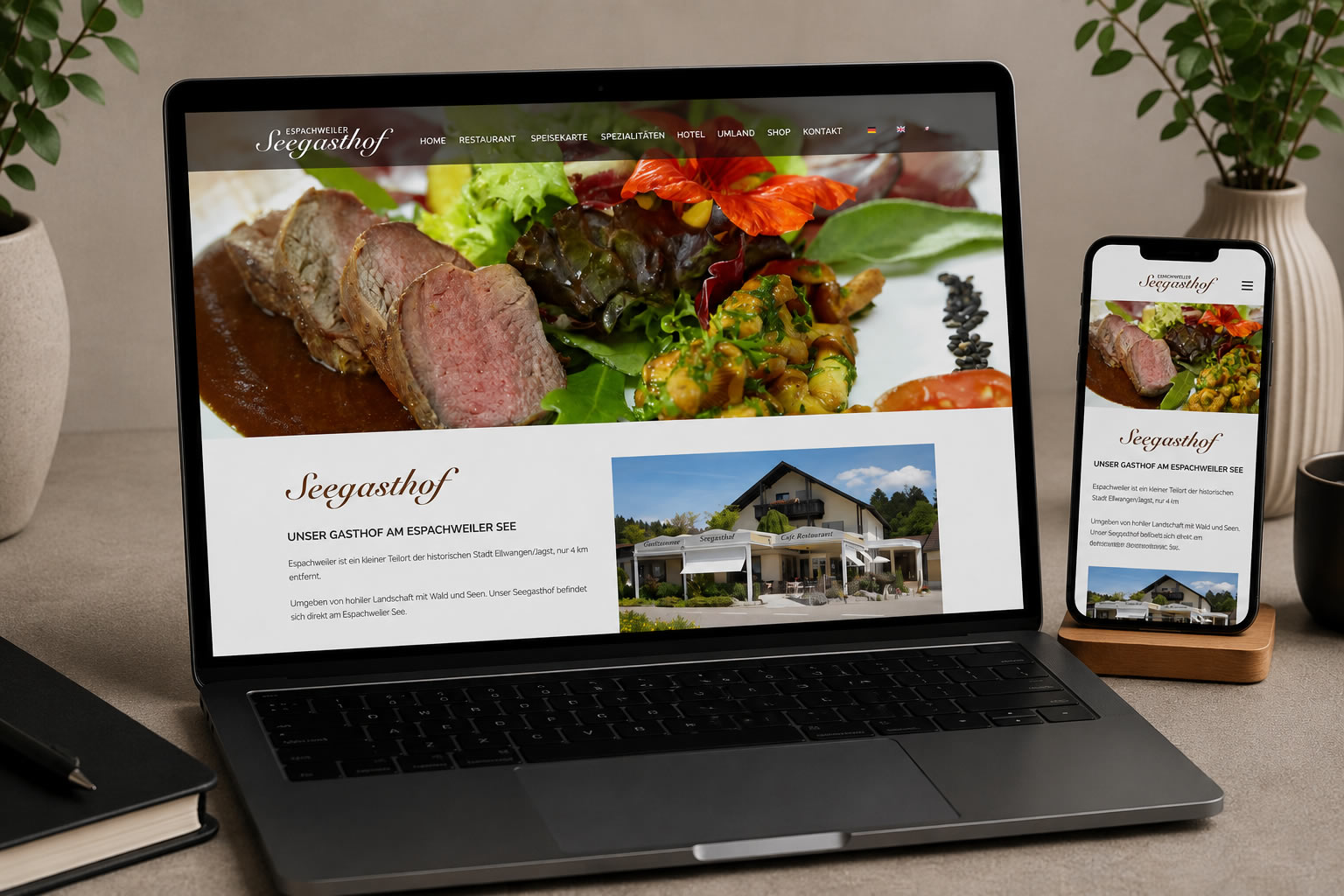 Website Seegasthof Espachweiler