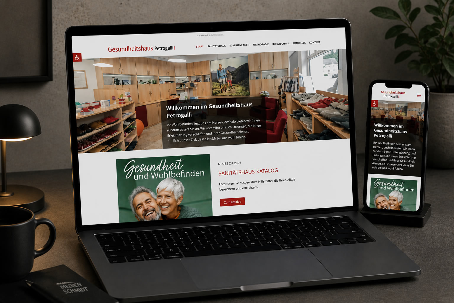Website Gesundheitshaus Petrogalli